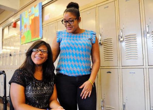 Mariela & student Johileny